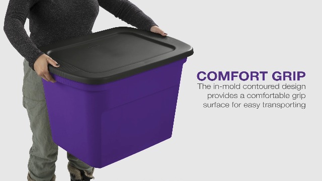 Amazon.com - Sterilite 18 Gal Storage Tote, Stackable Bin with Lid